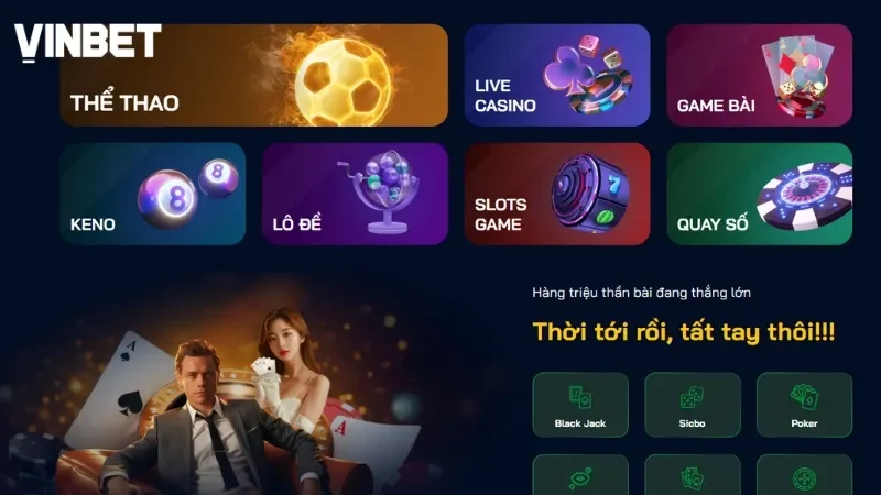 Thông báo tên miền mới VINBET